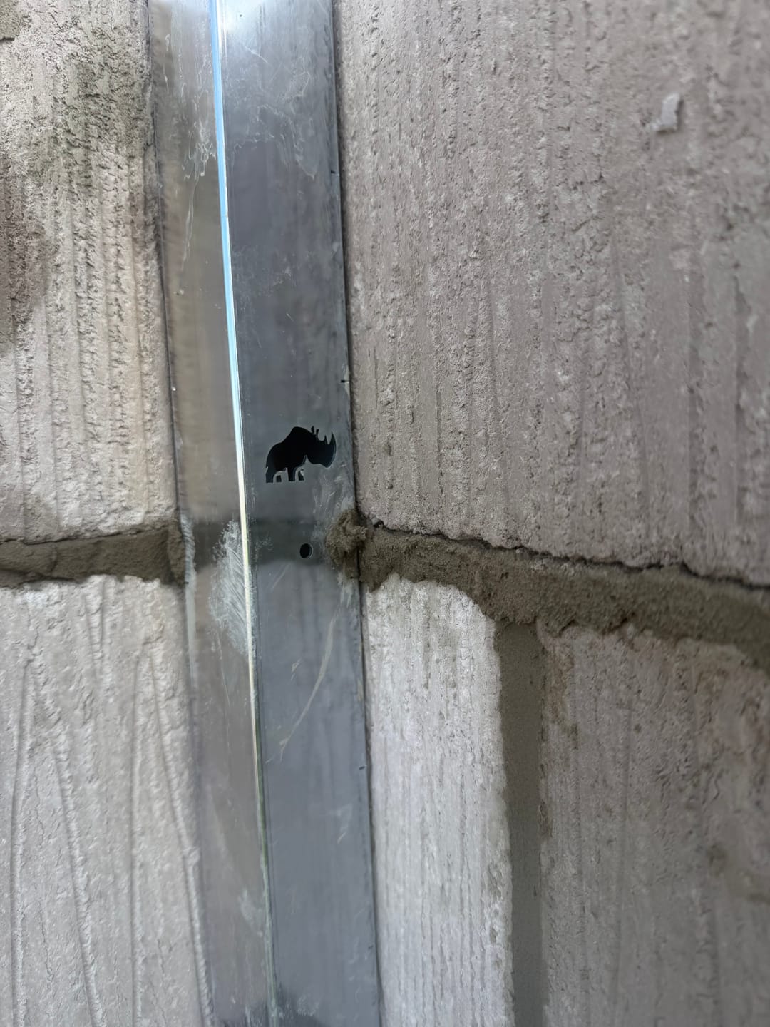 Customer photo review of Rhinobuild Gauged Zinc Bricklayer Profile 50.8mm x 50.8mm