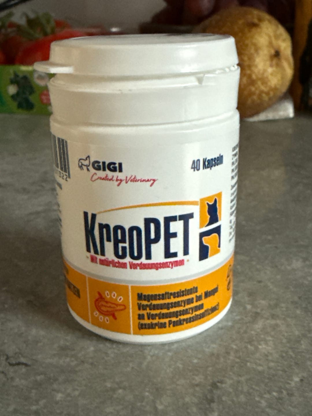 Customer photo review of GIGI VET KREOPET Pankeas Pankreasenzyme Pankreatin Verdauungsenzyme
