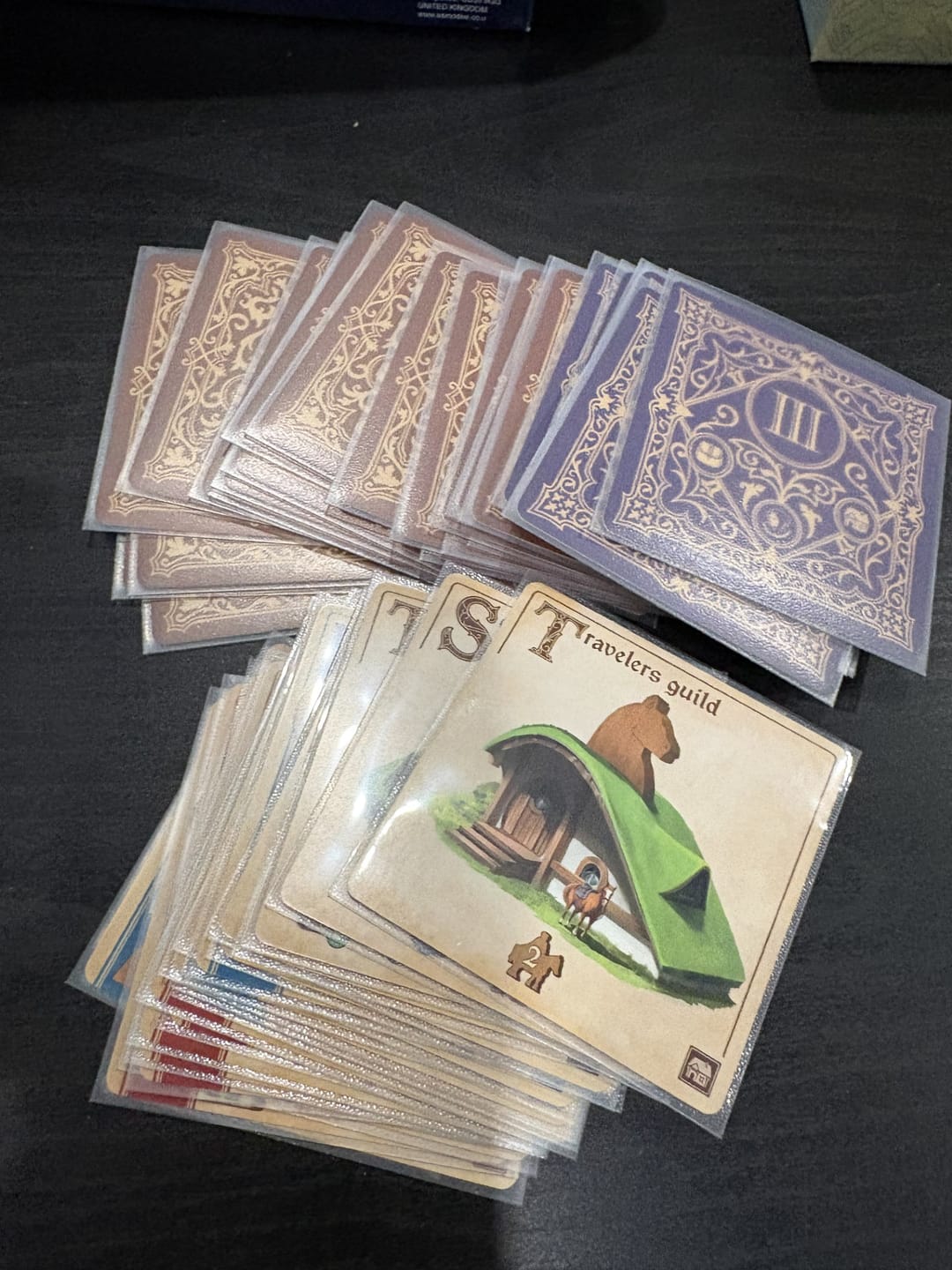 Customer photo review of Clear Matte Sleeves for 70x70mm Cards