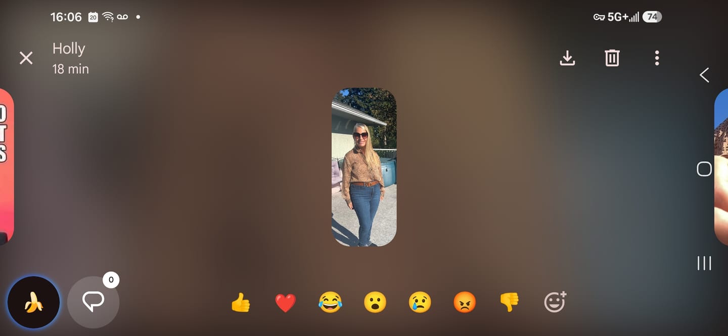 Customer photo review of Her Belt - Cognac Water Buffalo