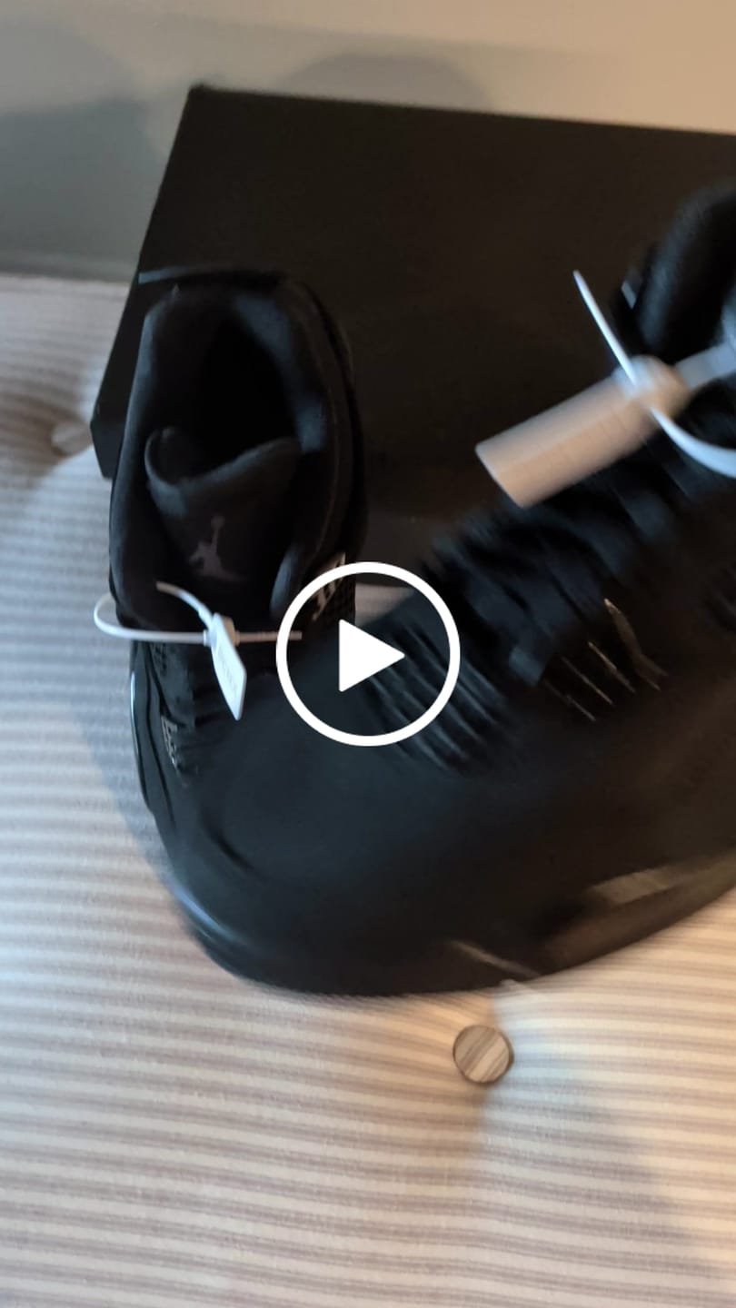 Customer video review of Jordan 4 Retro 'Black Cat' (2025)