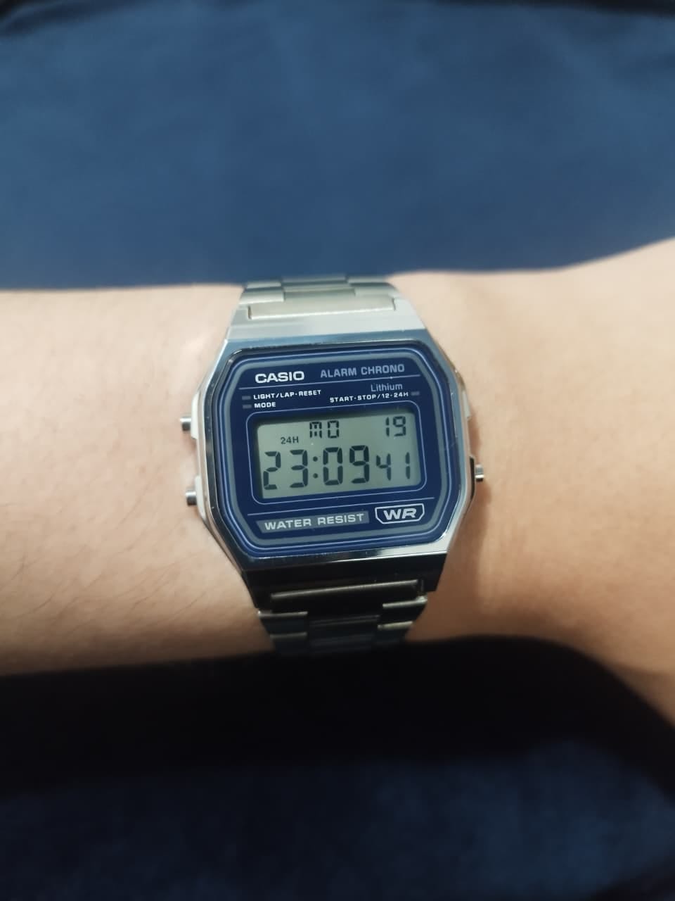 Customer photo review of Reloj Casio Vintage A158WEA-2 Alarm Chrono Digital Azul