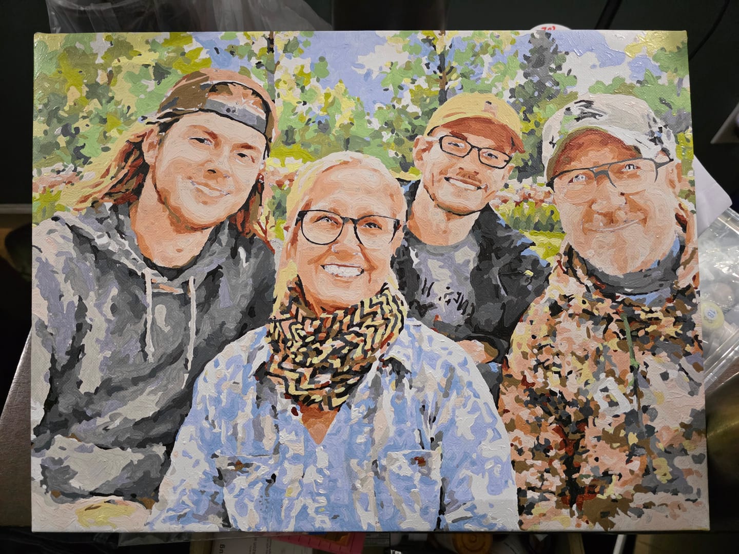 Customer photo review of Custom Paint by Numbers