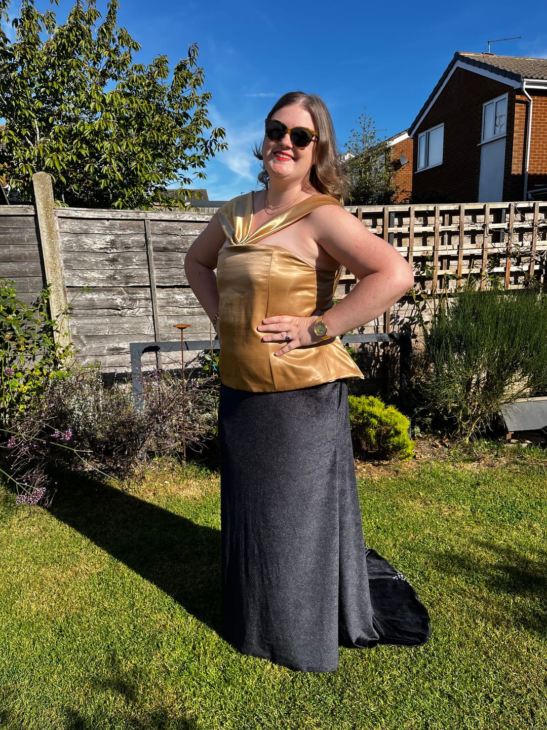 Customer photo review of Plain Shantung Satin Fabric