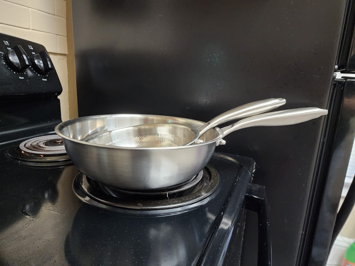 Customer photo review of Hand-Hammered Titanium Pan I Limited Edition
