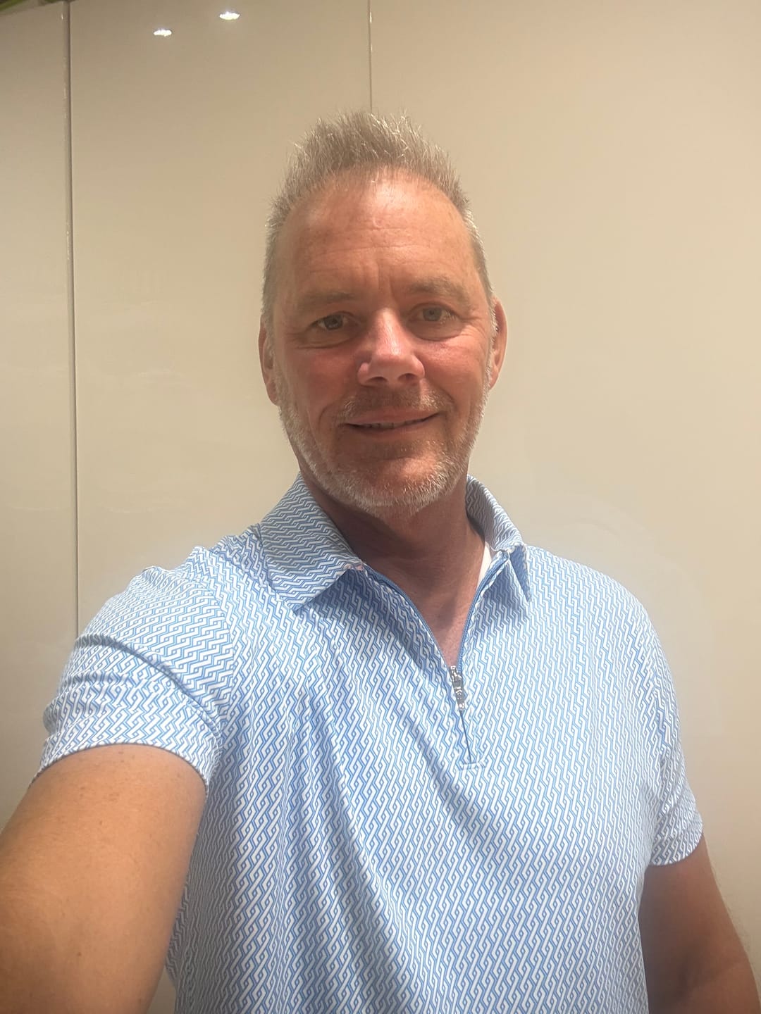 Customer photo review of Luxe Zip Polo