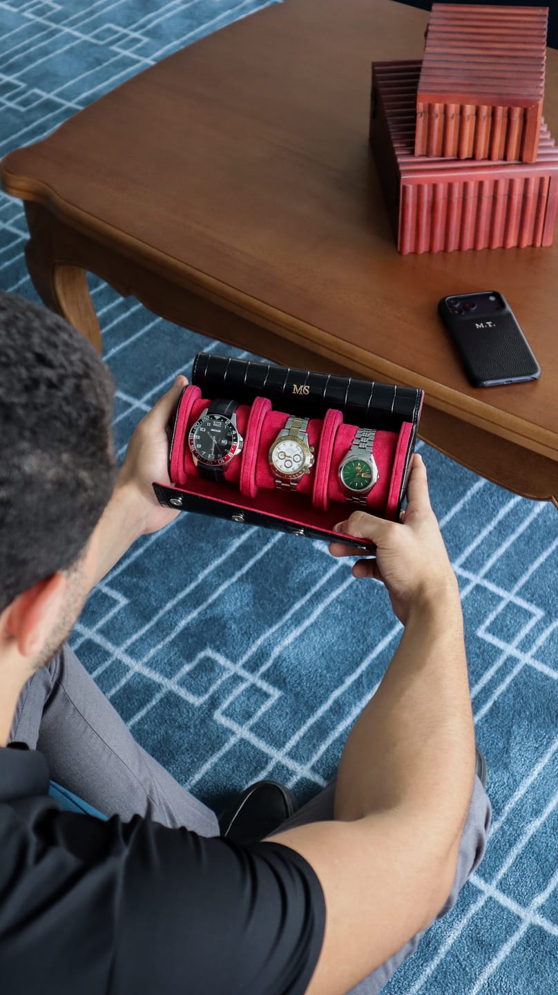 Customer photo review of Watch Holder Croco