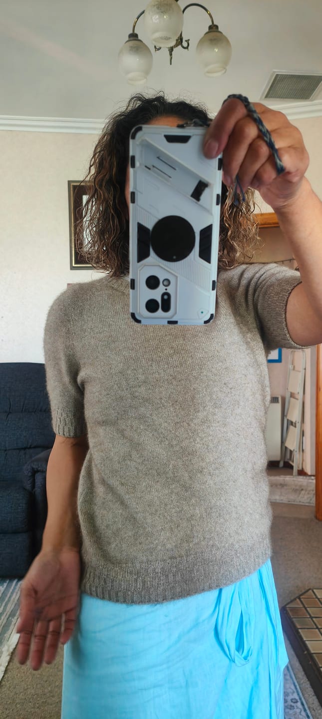 Customer photo review of Stepped Stitch T-Shirt