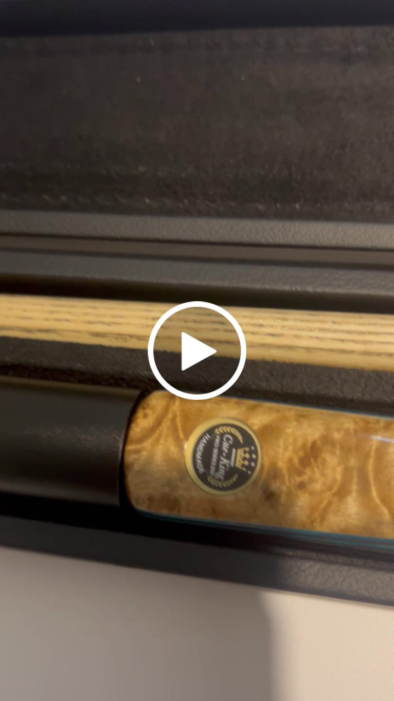 Customer video review of Cue-King Premier 300 Snooker Cue – 9.5mm, 3/4 Joint, Leather Case