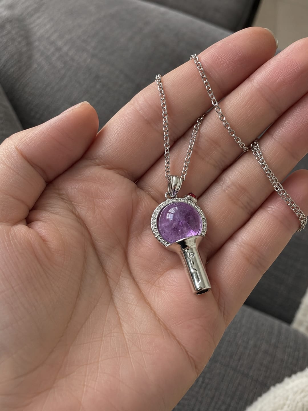 Customer photo review of Collar PurpleHeart© lightstick