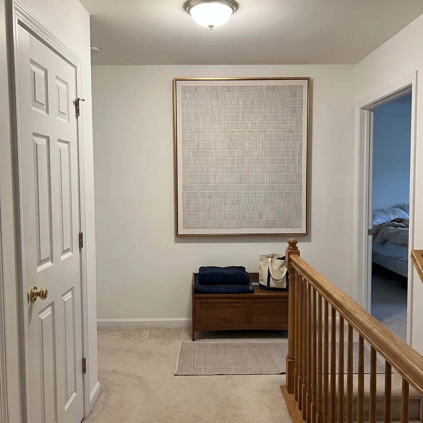 Customer photo review of Abstract Art Quiet Linear Field #AB322