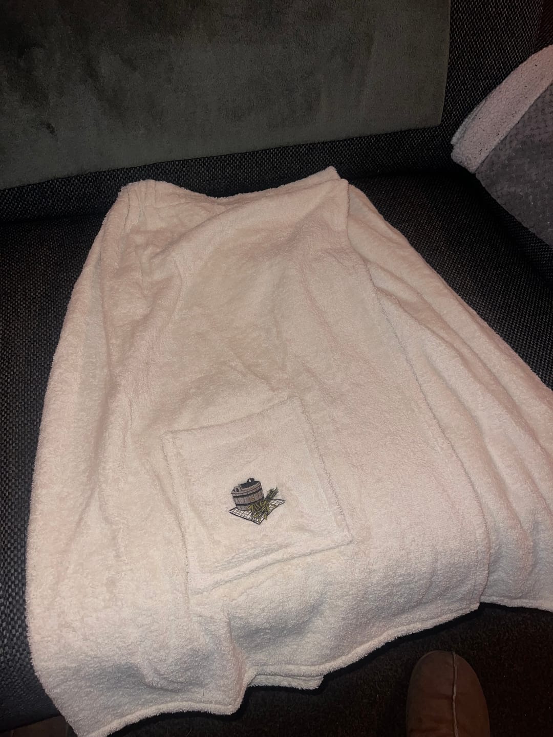 Customer photo review of Saunahanddoek Dames Crème