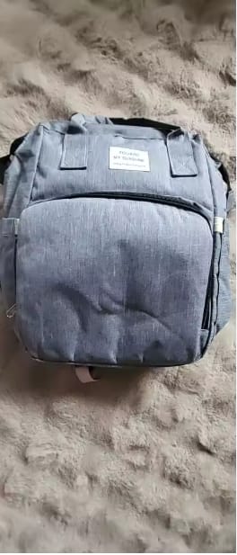 Customer photo review of Mochila Pañalera con Cuna