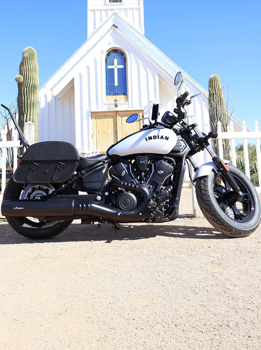 Customer photo review of 28L - Baelor Quick-Mount Medium 2025+ Indian Scout Sixty Bobber Motorcycle Saddlebags
