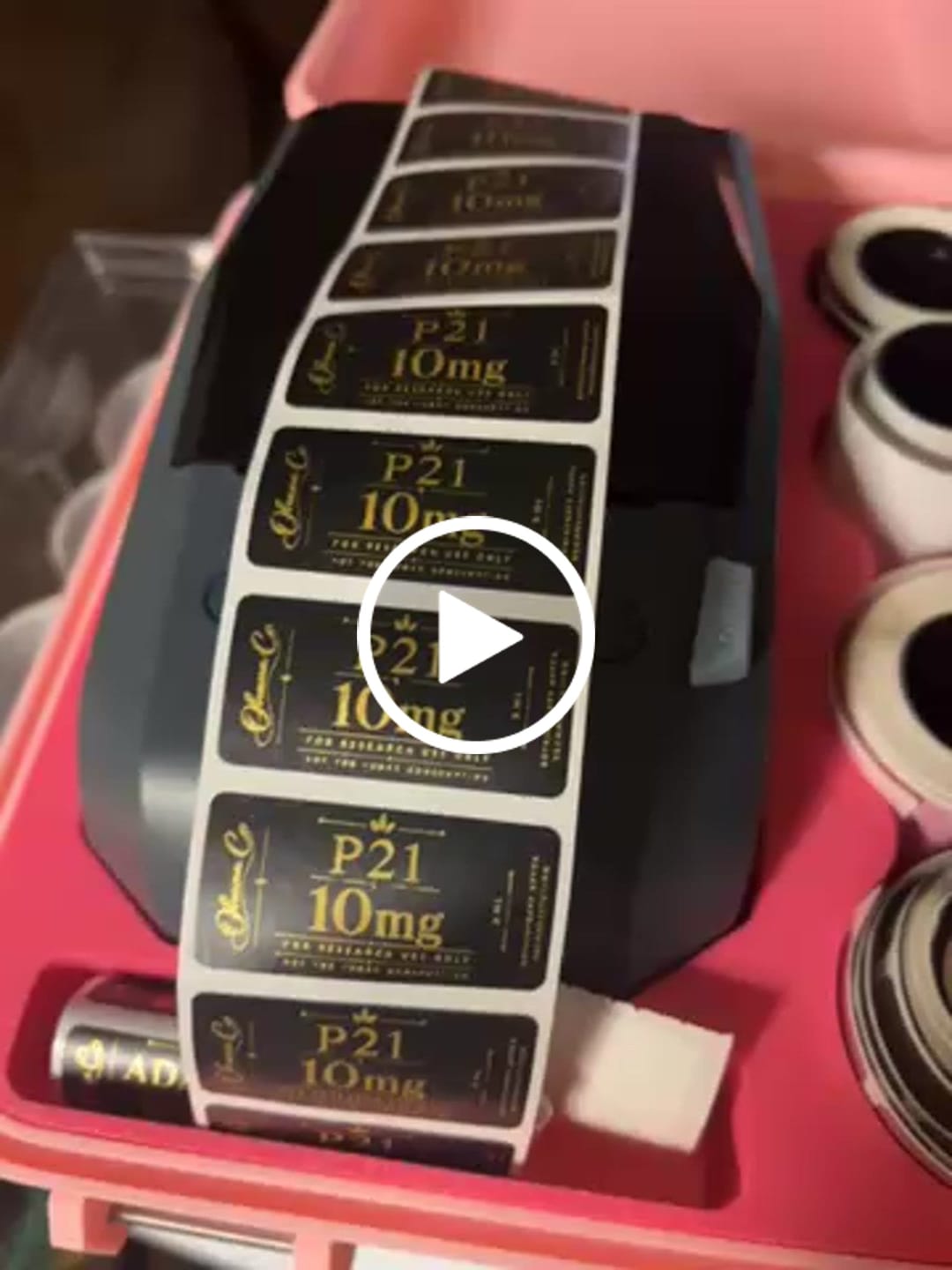 Customer video review of NIIMBOT Compatible M2 Labeling Ribbon, Replacement Refill Tapes
