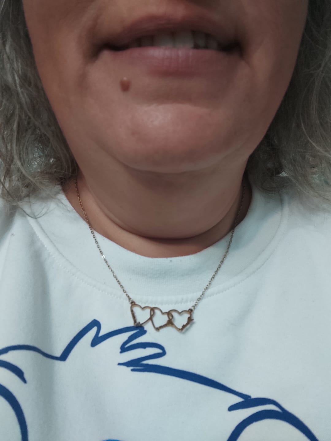 Customer photo review of Collier personnalisé avec cœur et nom