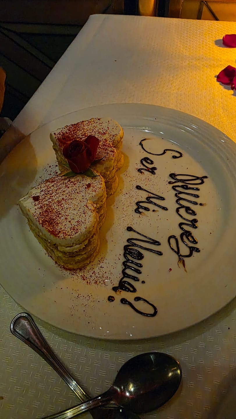 Customer photo review of Cena Romántica