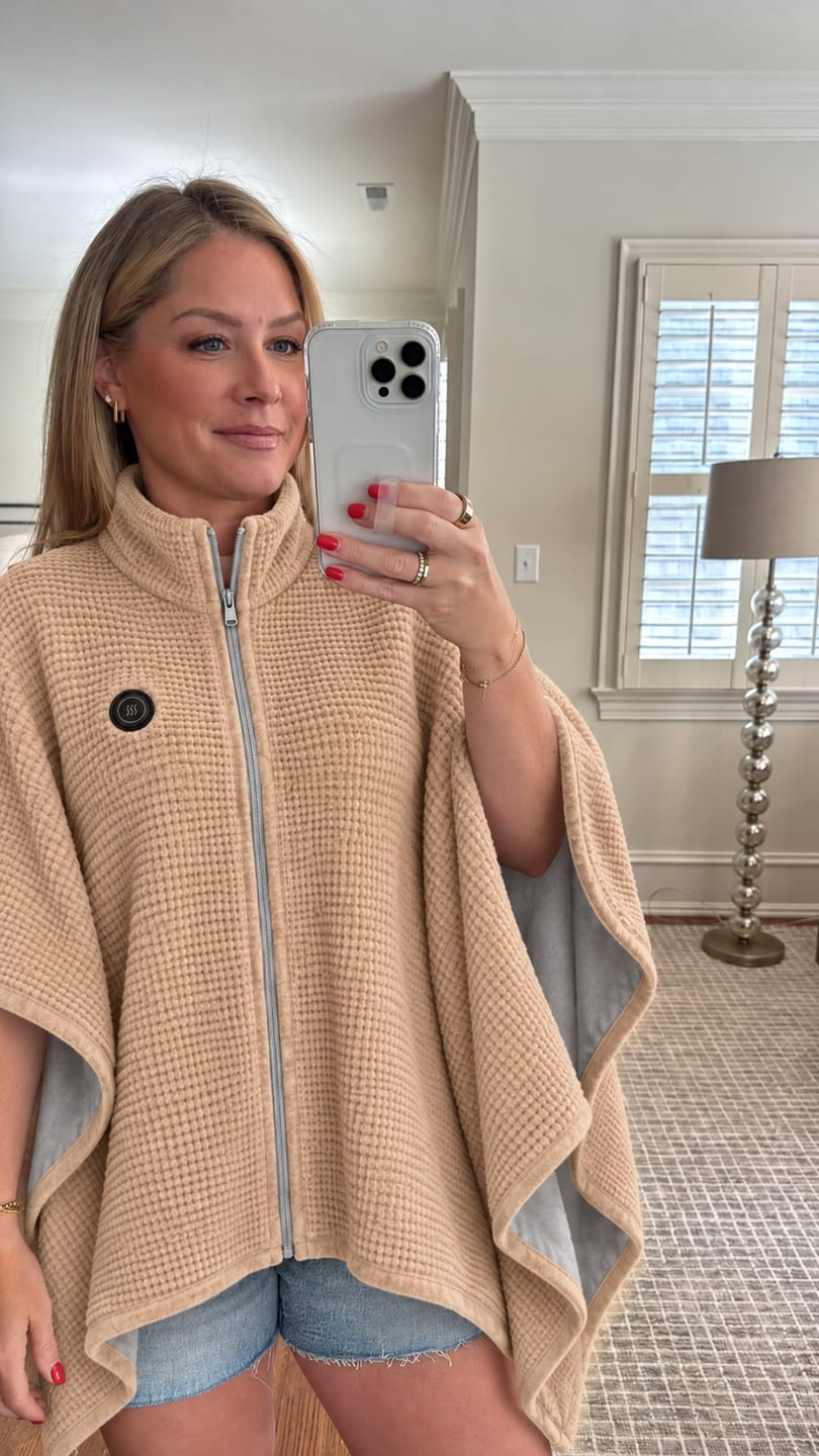 Customer photo review of USB HEATED WEARABLE SHAWL ⭐🔥