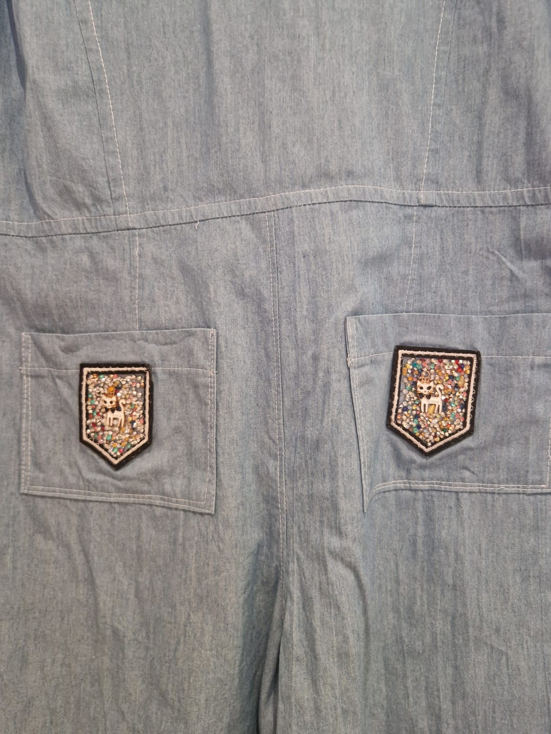 Customer photo review of Lightweight 4oz Washed Denim Fabric