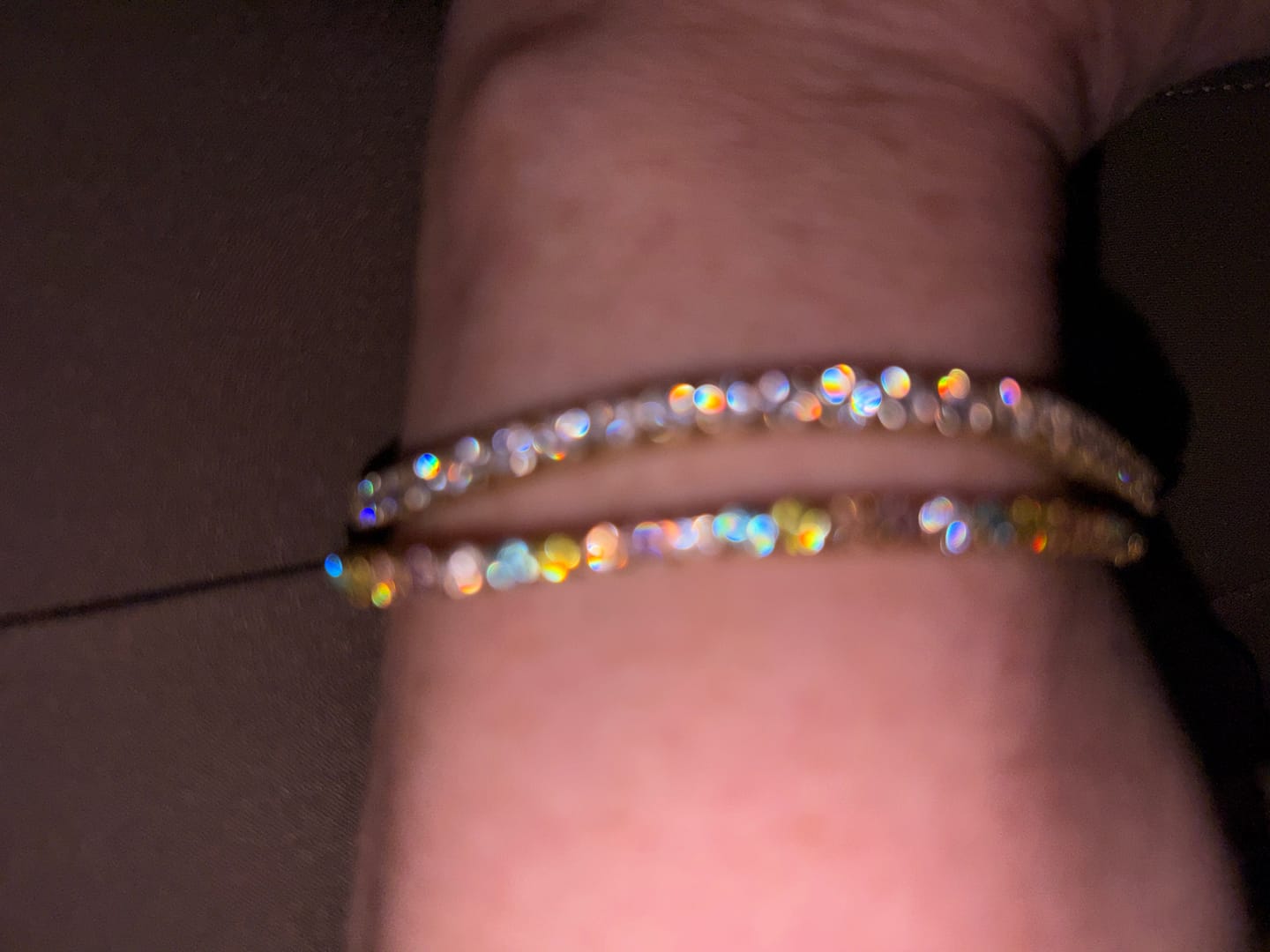 Customer photo review of Luxe Timeless Tennis Bracelet