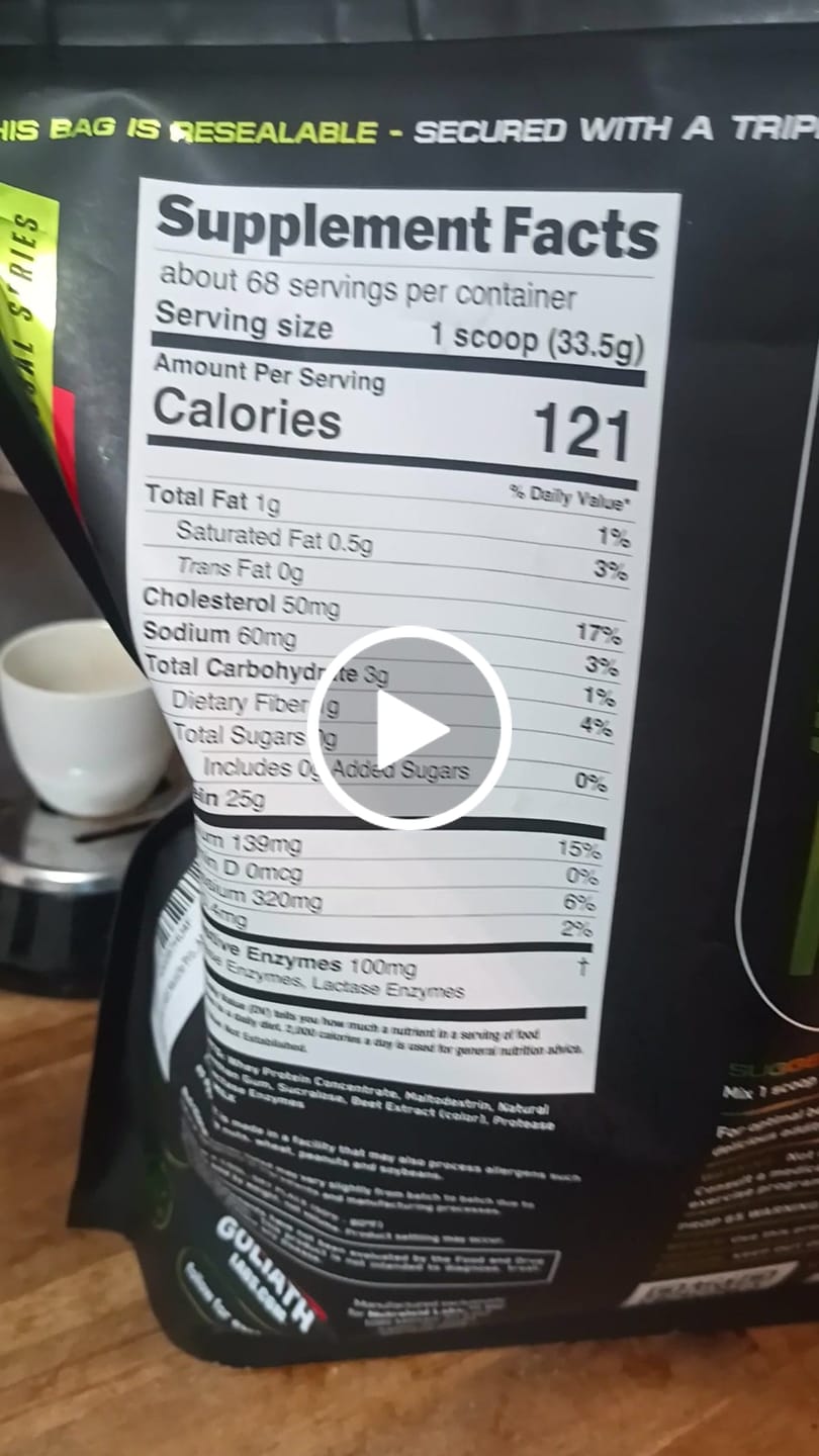 Customer video review of 100% Whey Protein Powder