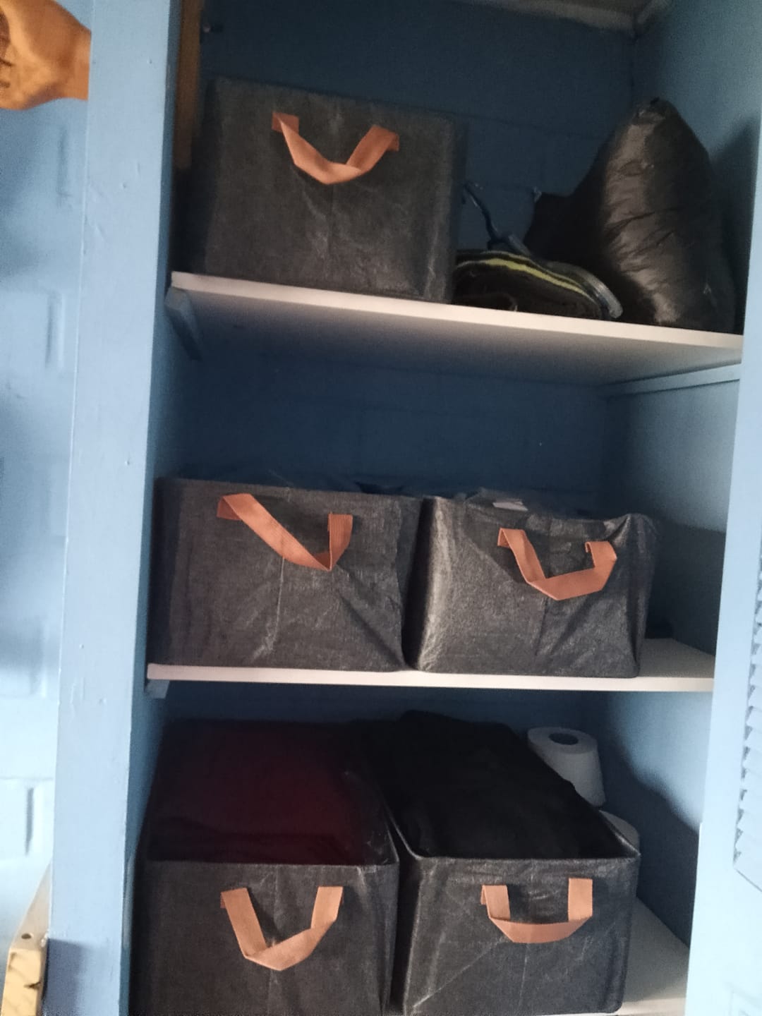 Customer photo review of Organizador de Ropa Plegable | Pack 4 Unidades