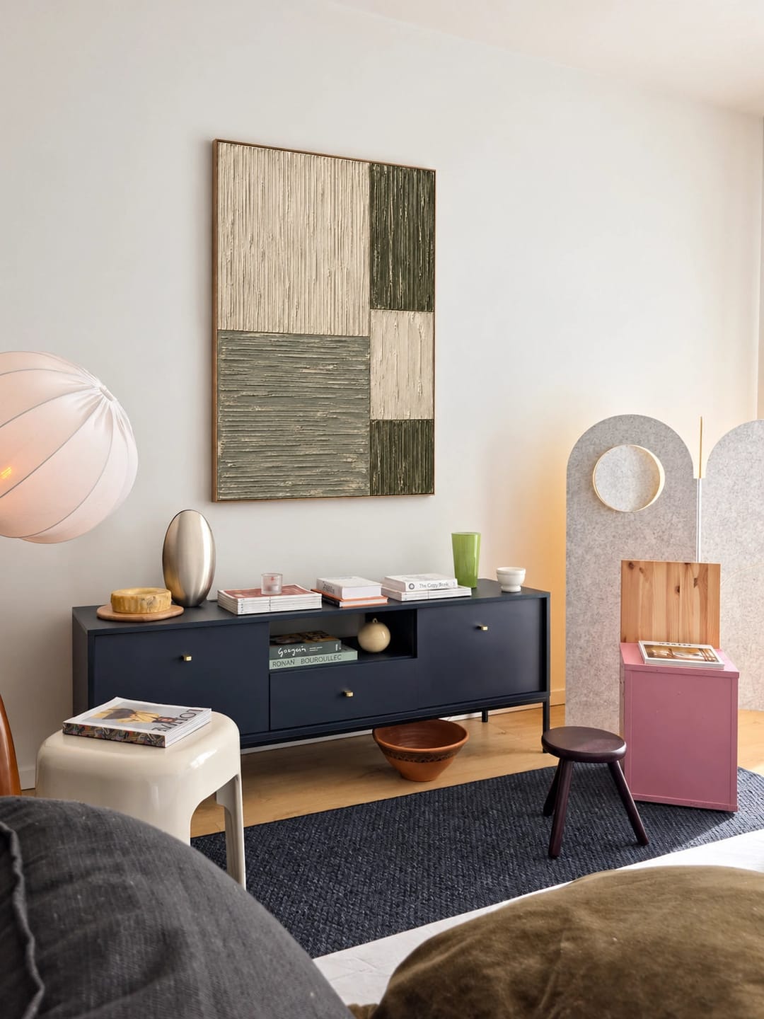Customer photo review of Textured & Impasto Art｜Olive Texture Grid