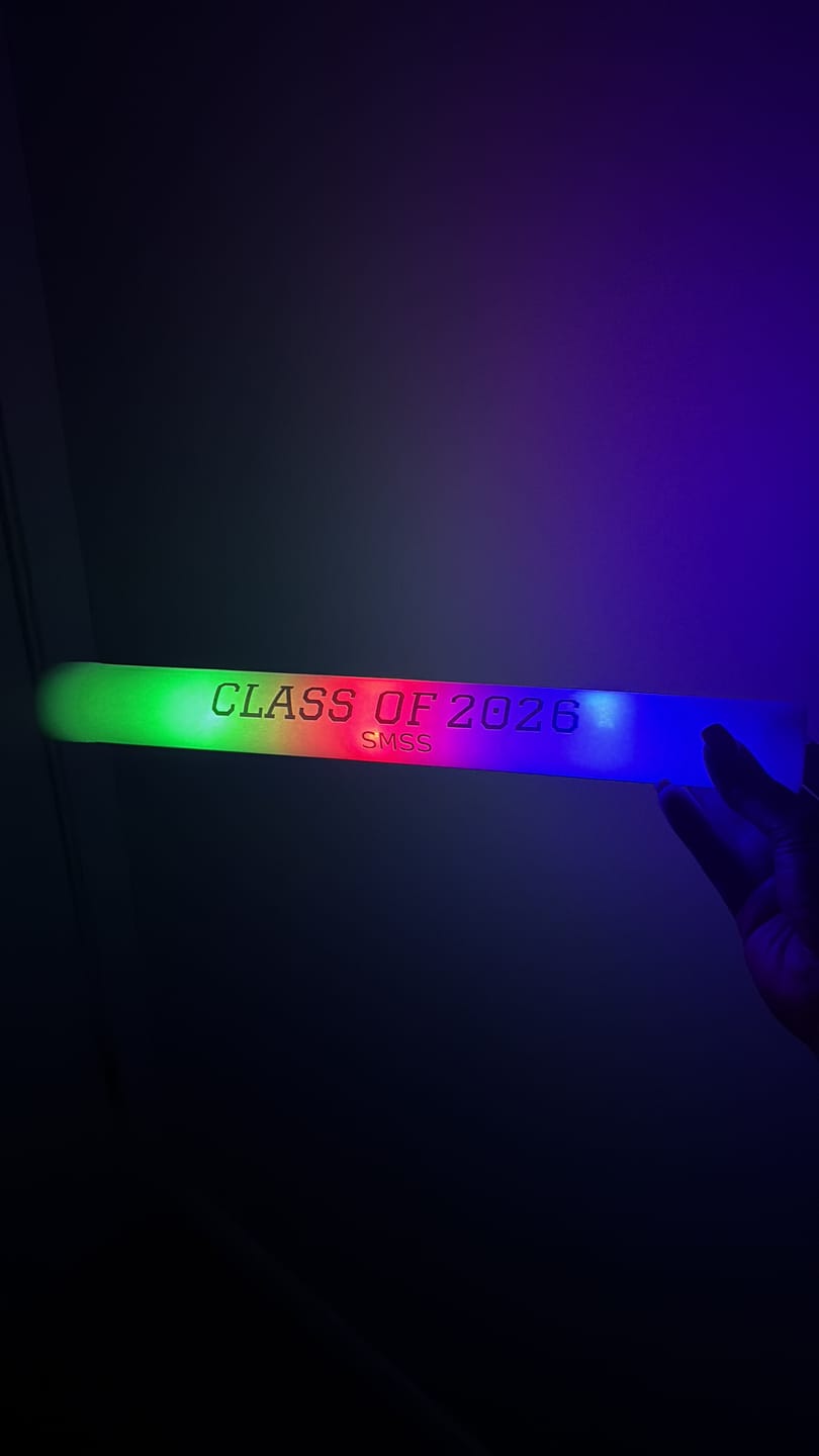Customer photo review of Custom-Made Glow Sticks