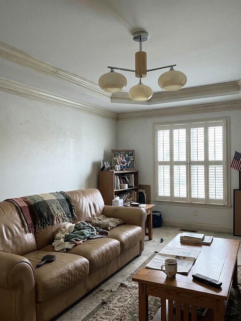 Customer photo review of Elliptical Glass Chandelier, Chrome Frame, Hardwired, Damp Rated