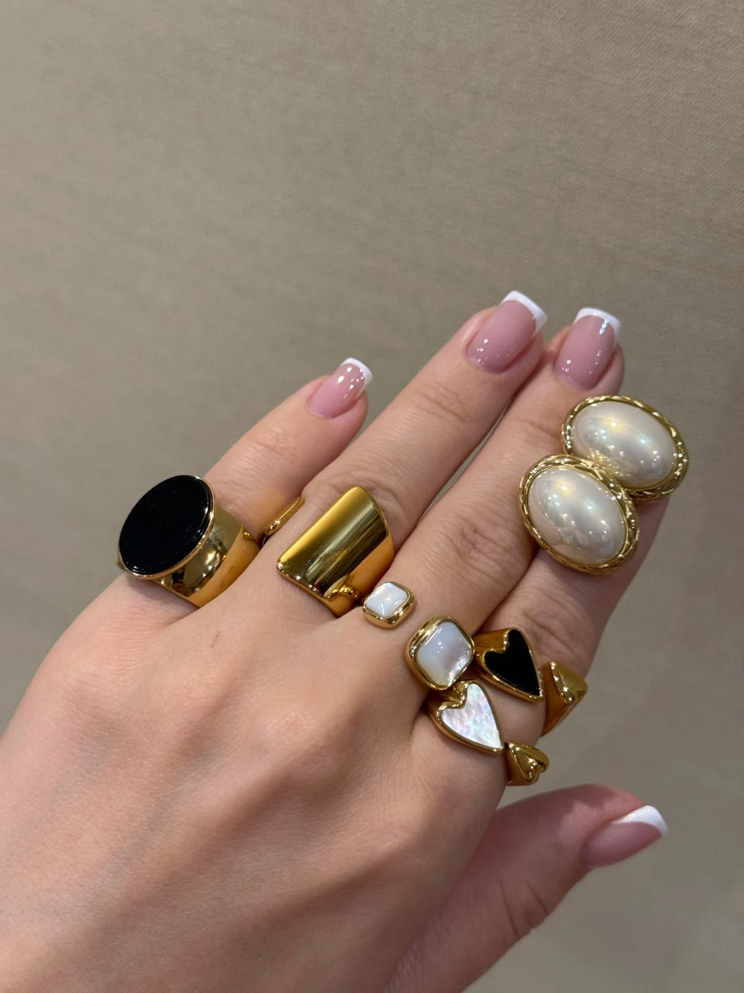 Customer photo review of Vintage Grace Pearl Studs