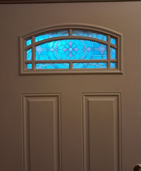 Customer photo review of Clear 11 Lite Glass and Frame Kit (Arch Top Fanlite)