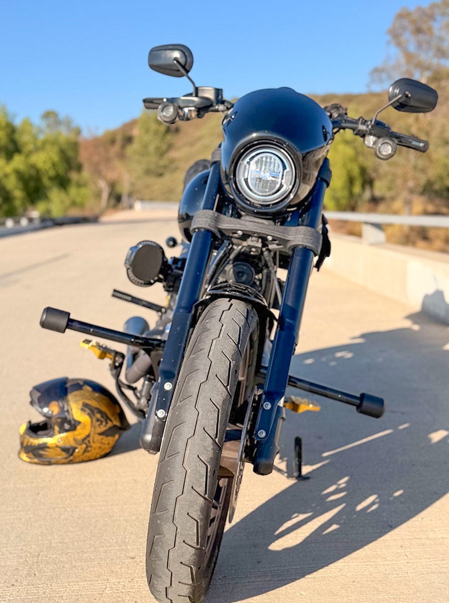 Customer photo review of Viking Dominion Crash Bar/ Engine Guard for Harley Softail Low Rider S FXLRS Gloss Black