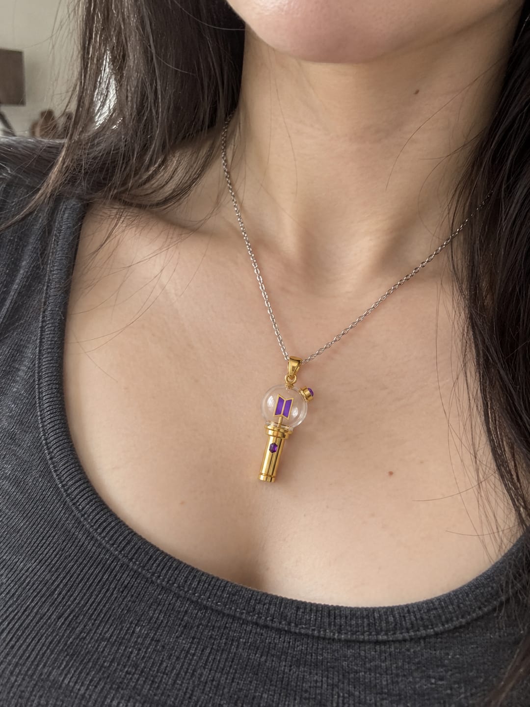 Customer photo review of Collar PurpleHeart© lightstick