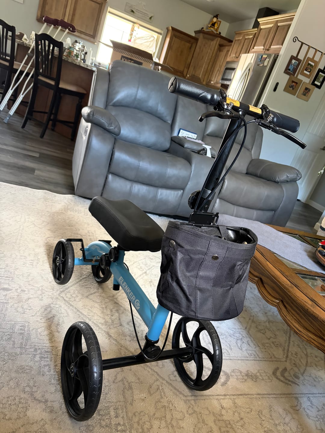 Customer photo review of MT-9251 Best Value Steerable Knee Walker with 10" Wheels