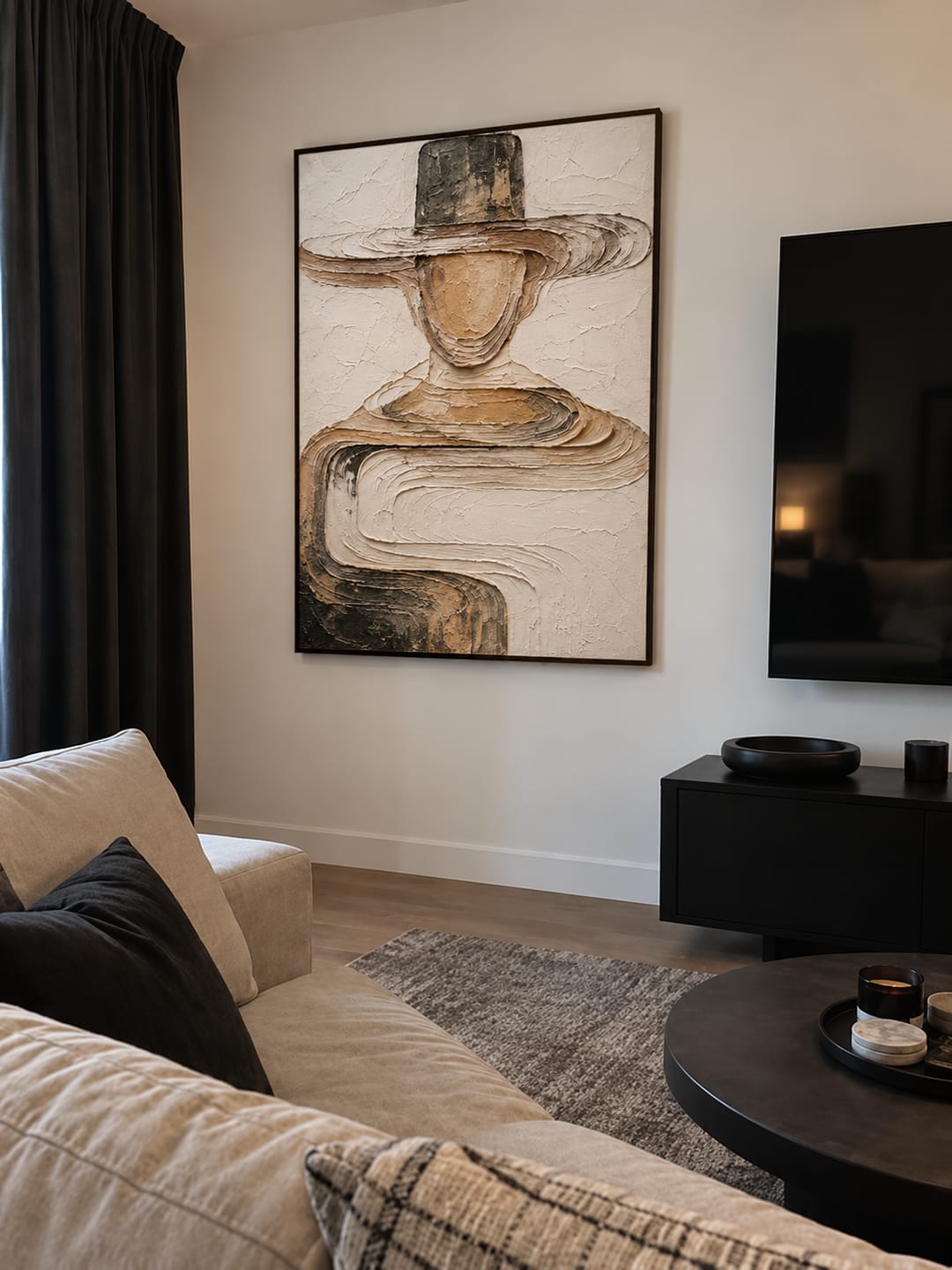 Customer photo review of Desert Brim-Textured Portrait Painting