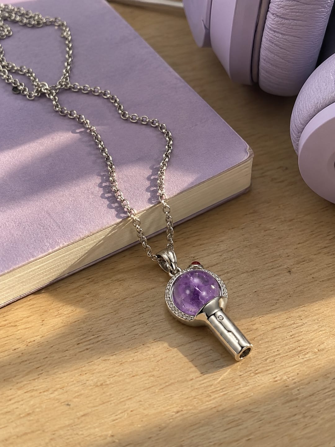 Customer photo review of Collar PurpleHeart© lightstick