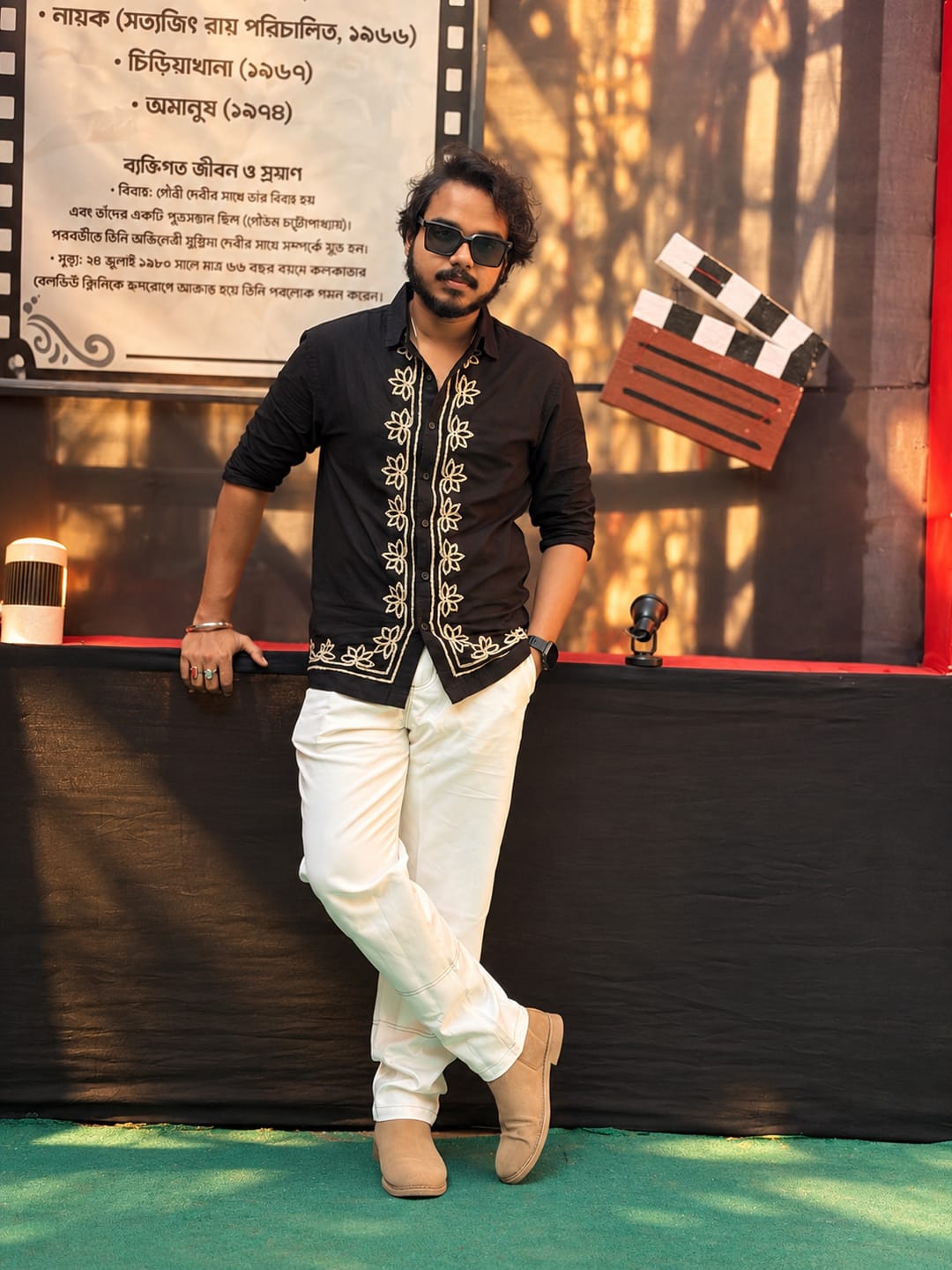 Customer photo review of Black Lotus Embroidery Shirt