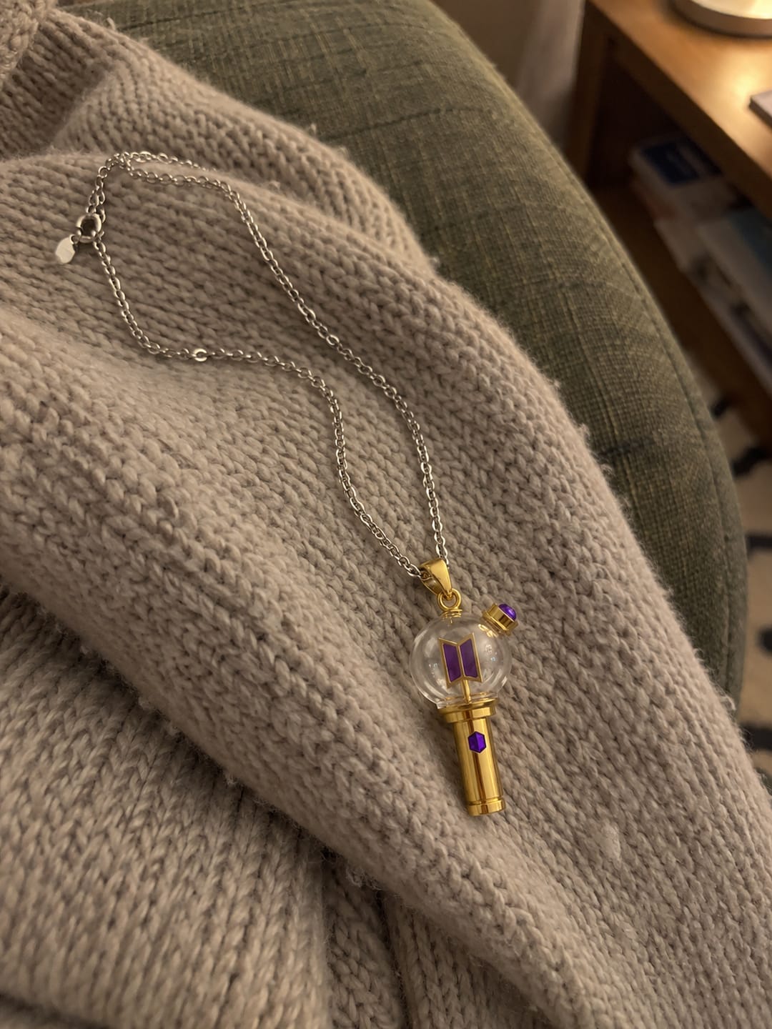 Customer photo review of Collar PurpleHeart© lightstick