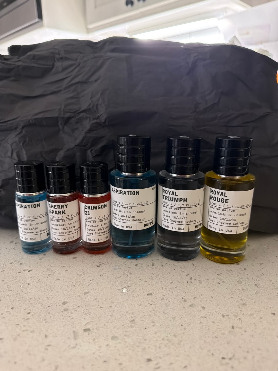 Customer photo review of 6 Scents. 1 Affordable Price.