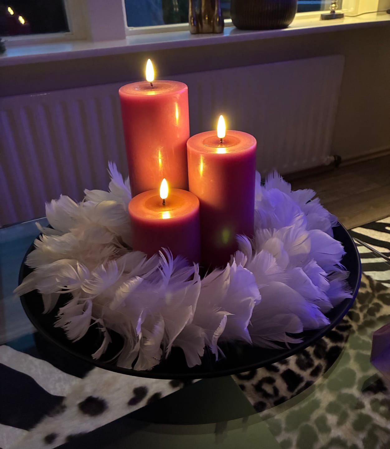 Customer photo review of LED Bloklys Ø 7,5 x 20 cm Magenta