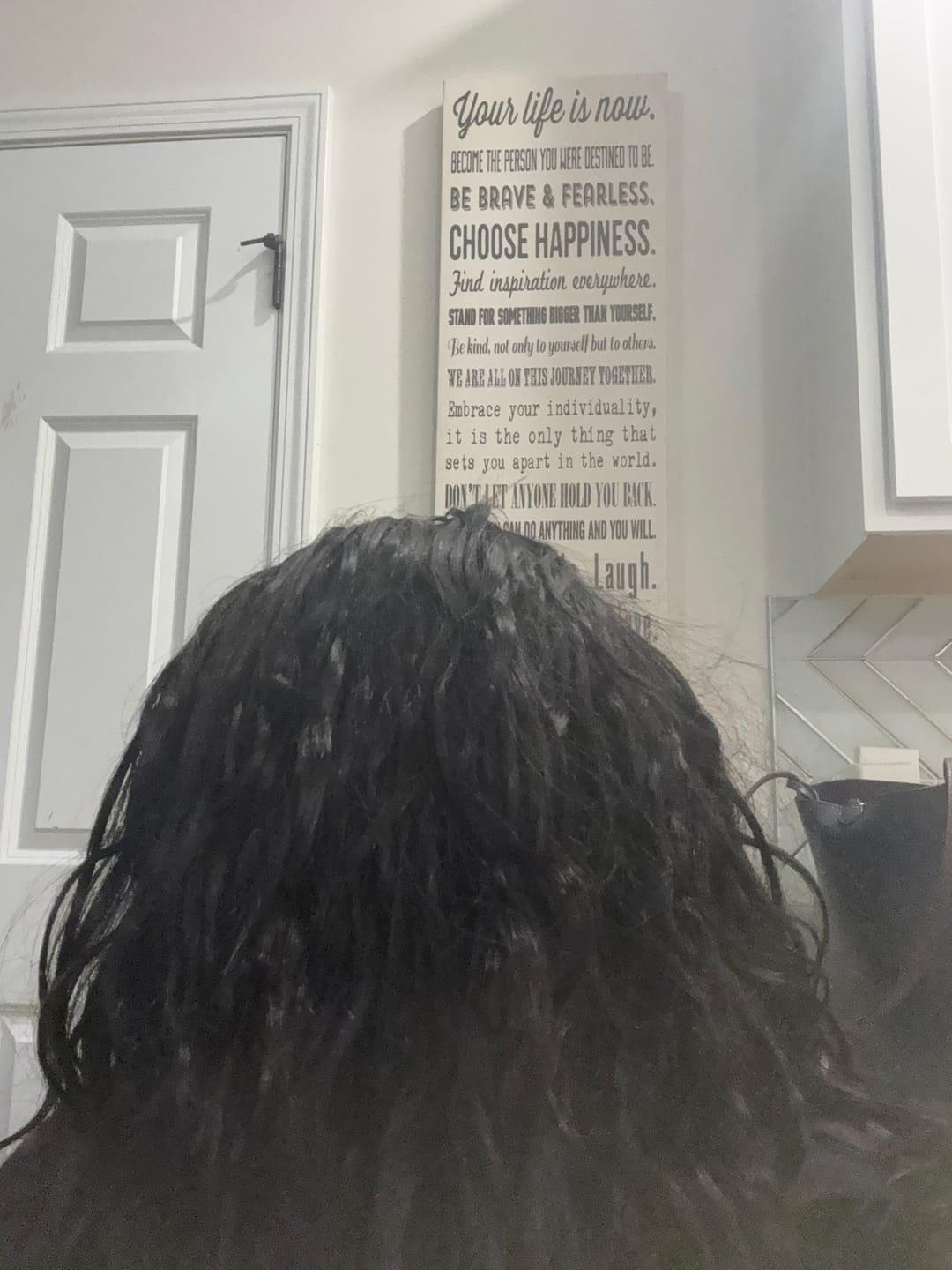 Customer photo review of Body Wave Crochet Hair for Brushable Miracle Knots
