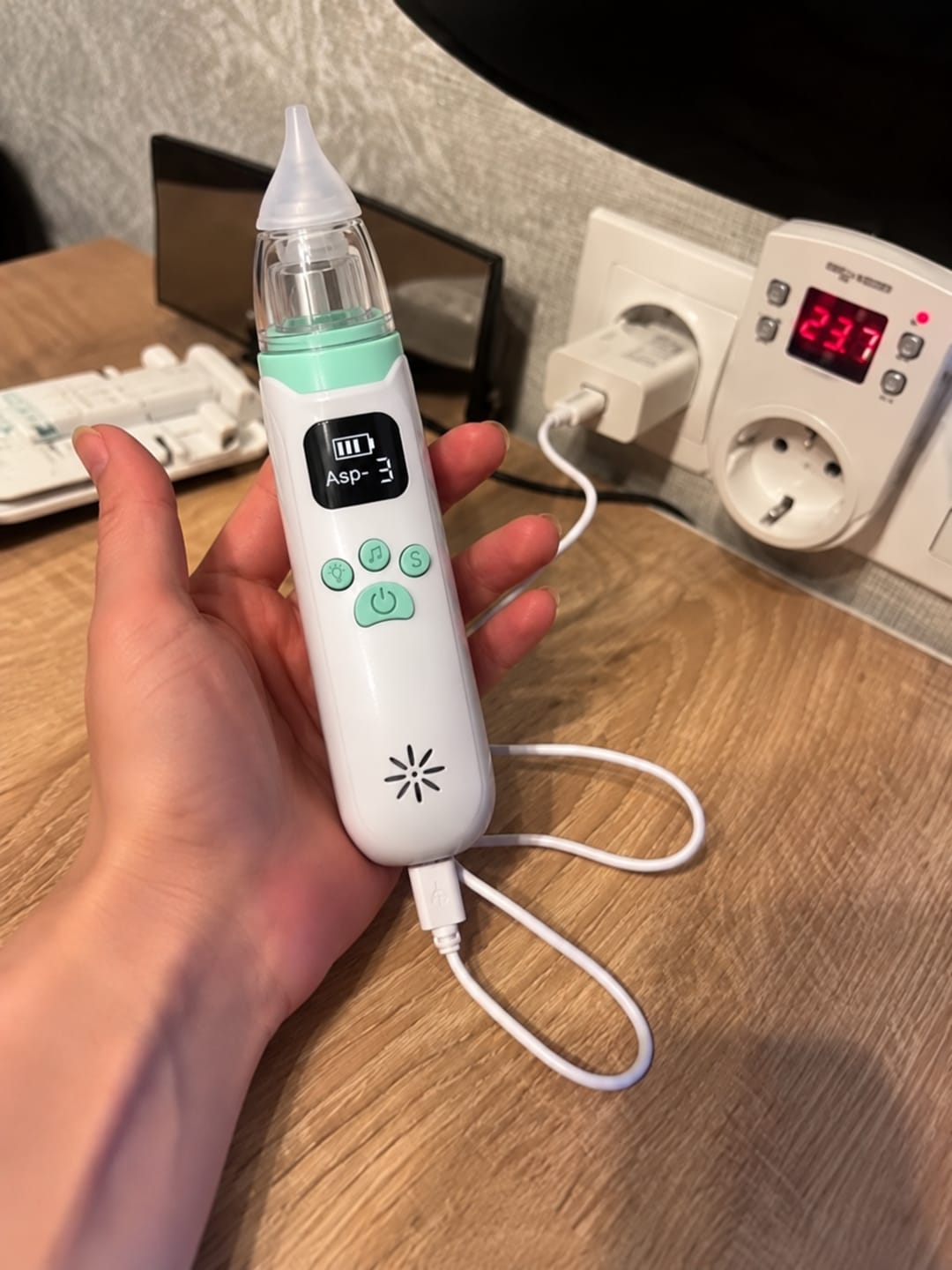 Customer photo review of BubClear Electric Nasal Aspirator