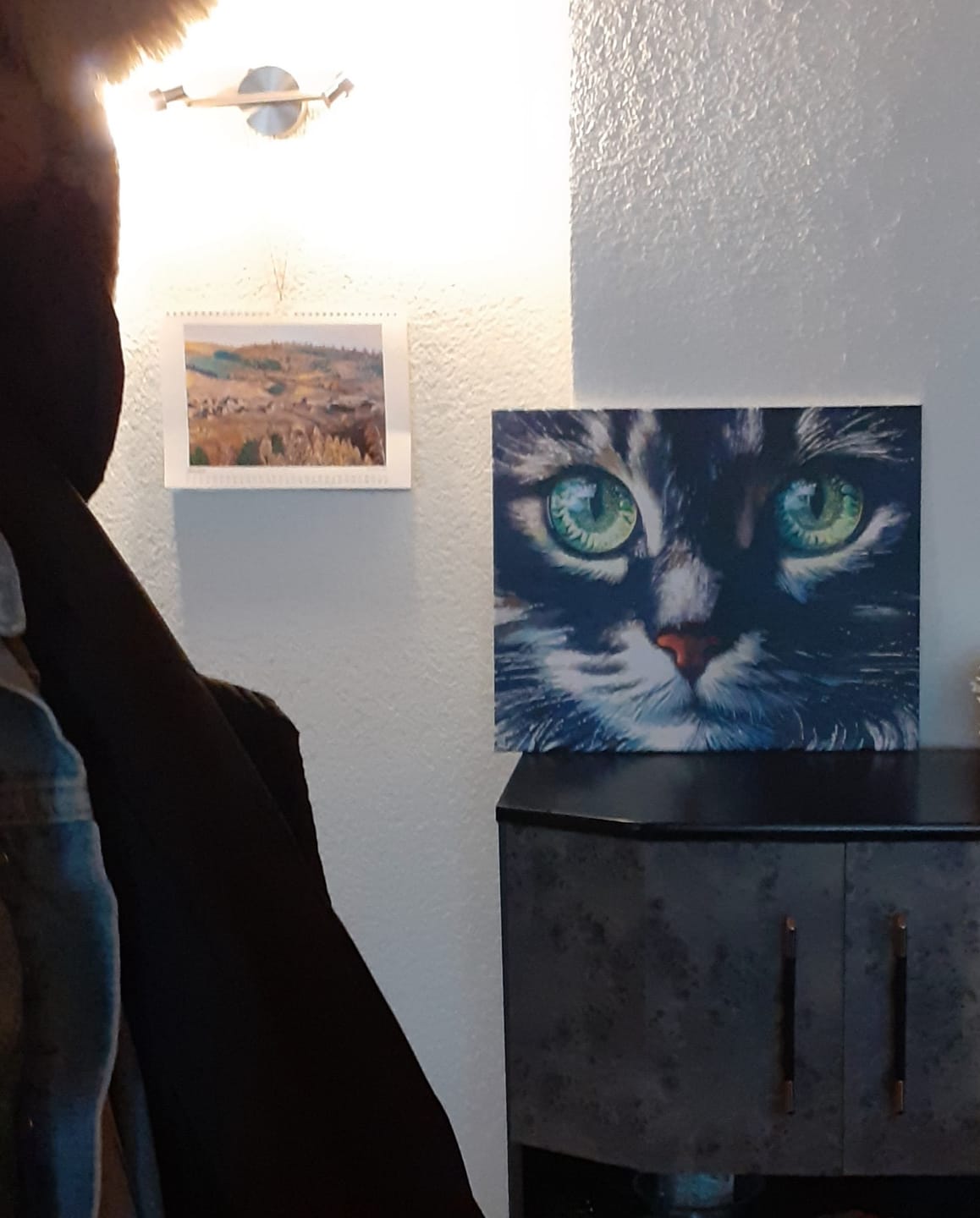 Customer photo review of Malen nach Zahlen - Magischer Katzen Blick