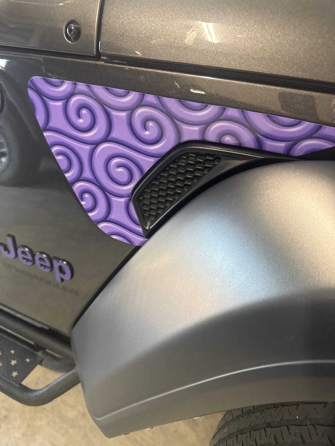 Customer photo review of Design Your Own Fender Vent Decal Set | fits Wrangler JL & Gladiator JT