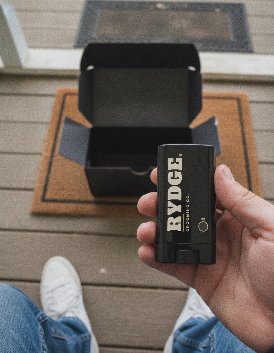 Customer photo review of Rydge Stick — Instant Gray Coverage Stick