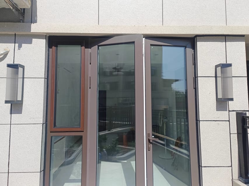 Customer photo review of Outdoor Wall Light, Rectangular Ribbed Panel, LED Wall Sconce