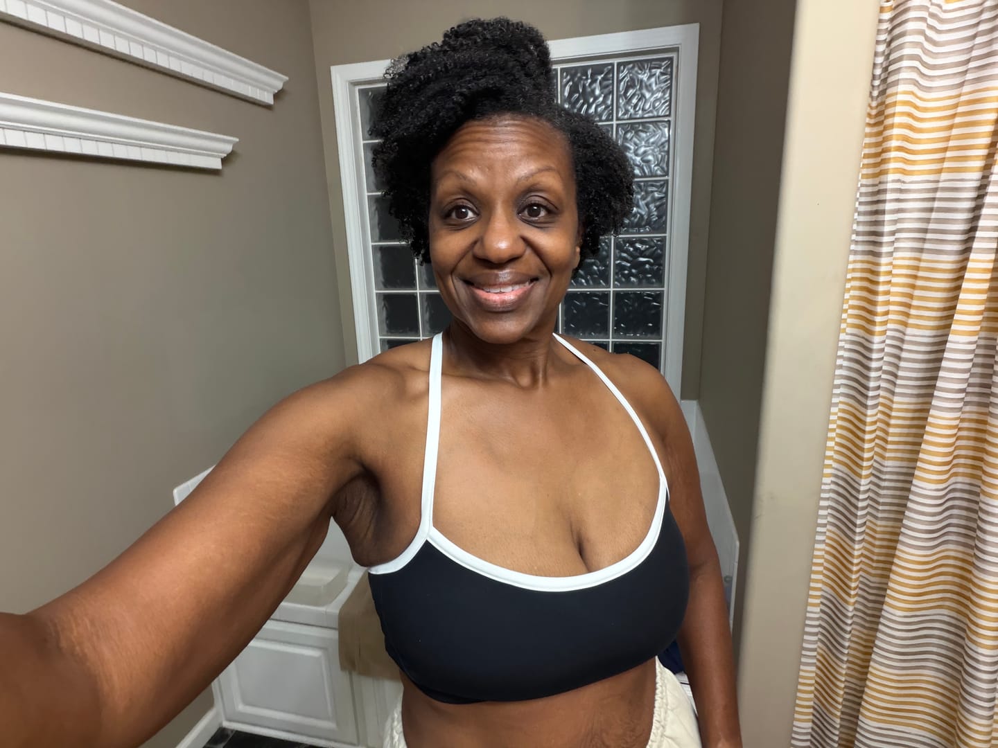 Customer photo review of BOLD "Y" Back Sports Bra