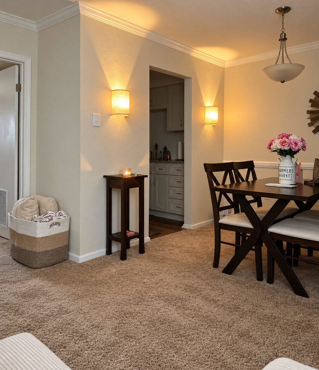 Customer photo review of Up and Down Wall Light, Fabric Shade, Metal, Wall Sconce