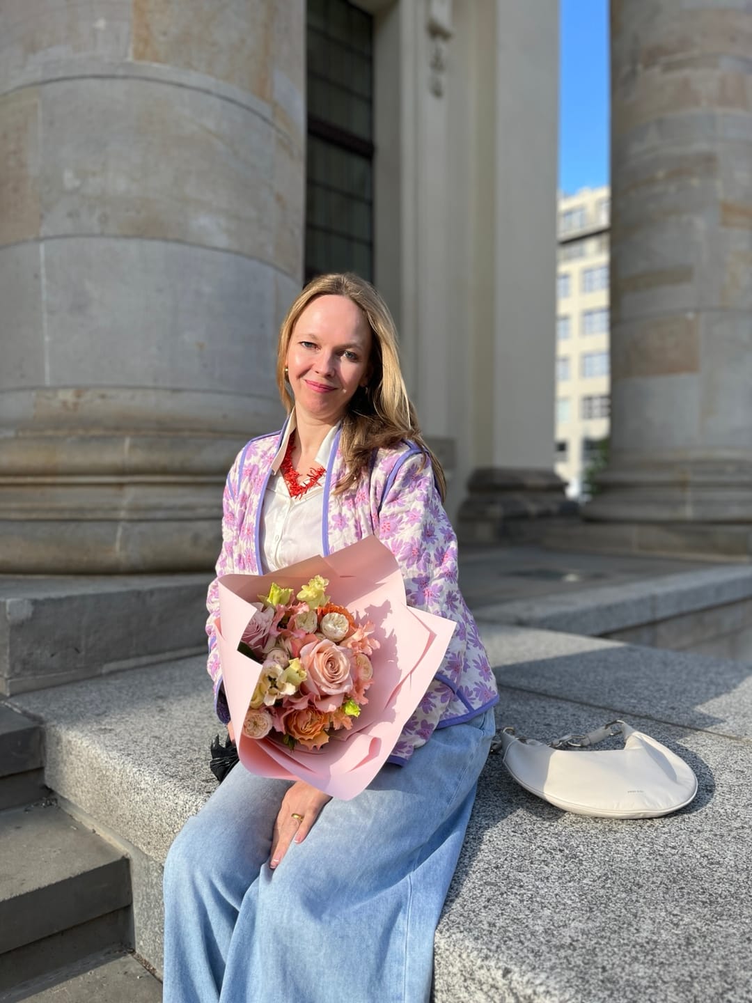 Customer photo review of Wendejacke Pink schwarz