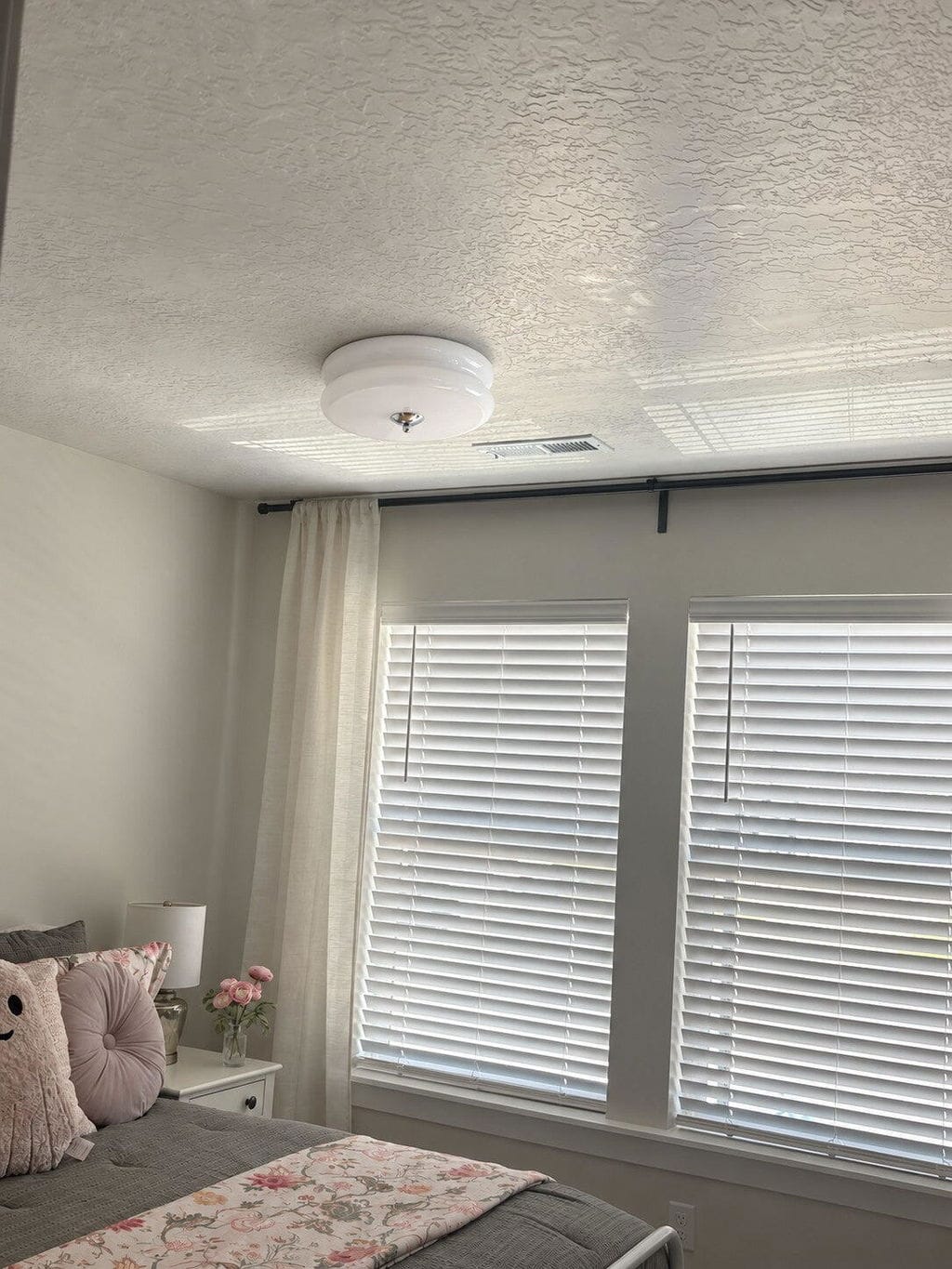 Customer photo review of Layered Glass Flush Mount Ceiling Light, Integrated LED, 3000 K